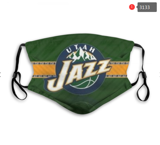 NBA Utah Jazz #1 Dust mask with filter->nba dust mask->Sports Accessory